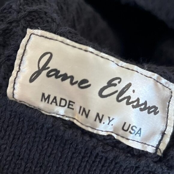 Vintage Woman's Black Stocking Embroider Floral Hat W/Brim - Picture 8 of 8